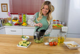 Cortador de alimentos con cuchillas intercambiables