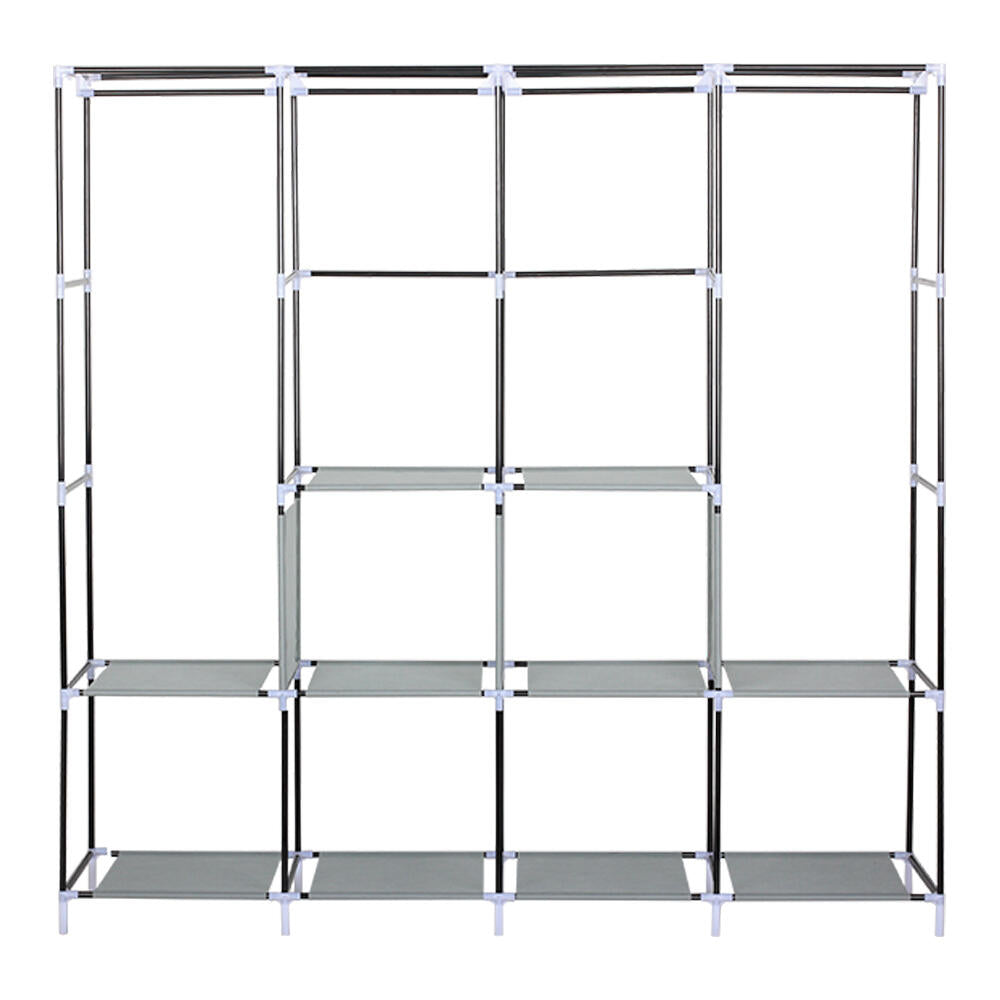 Armario de Tela, Armario Ropero con Cubierta de Tela no Tejida, 45 x 127 x 168 cm