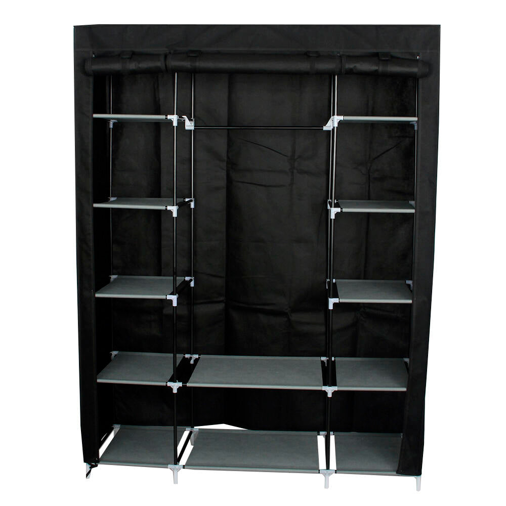 Armario de Tela, Armario Ropero con Cubierta de Tela no Tejida, 45 x 135 x 172 cm