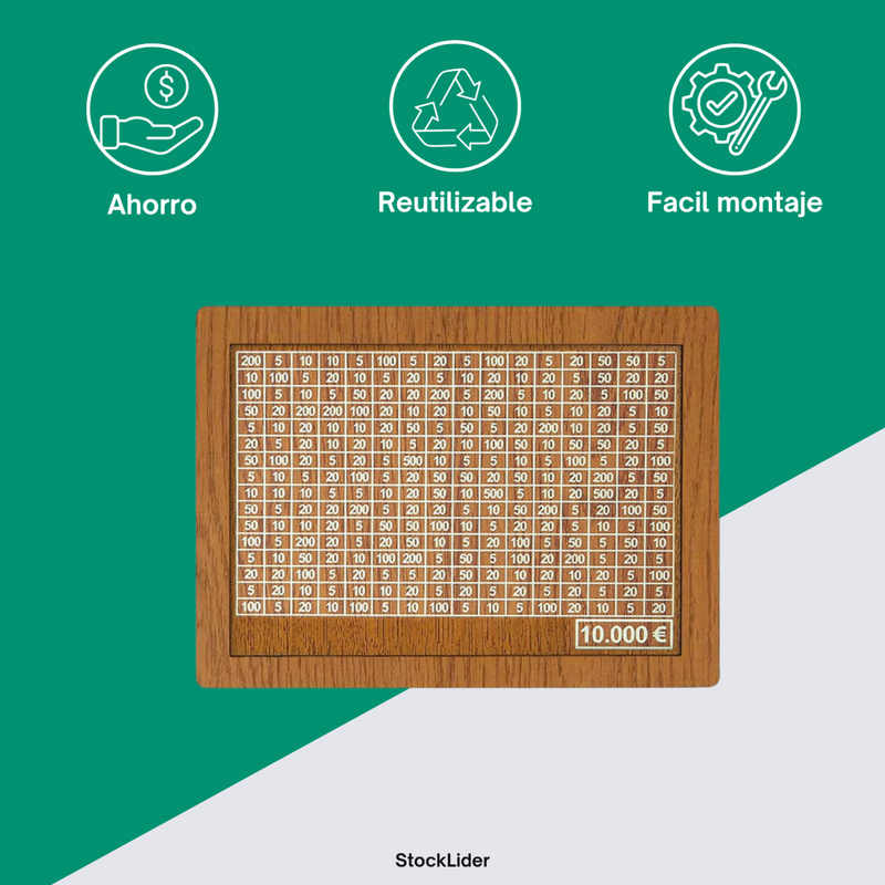 Hucha de madera personalizable