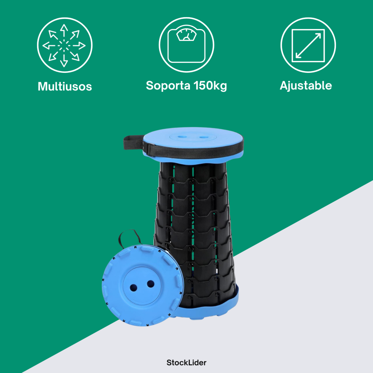 Taburete plegable portátil