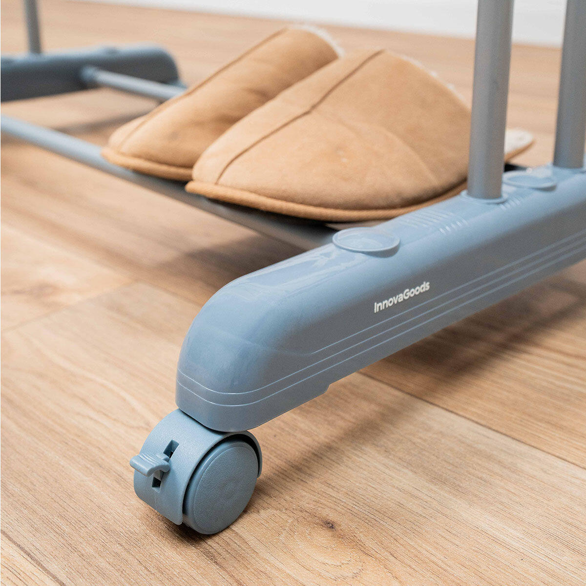 Tendedero Plegable Vertical Extensible con Ruedas Dolver XL InnovaGoods 30 Barras